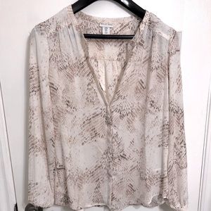 Pink Snakeskin Patterned Blouse 2/$20 💙